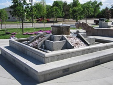 Jordan Commons Mayan Fountain